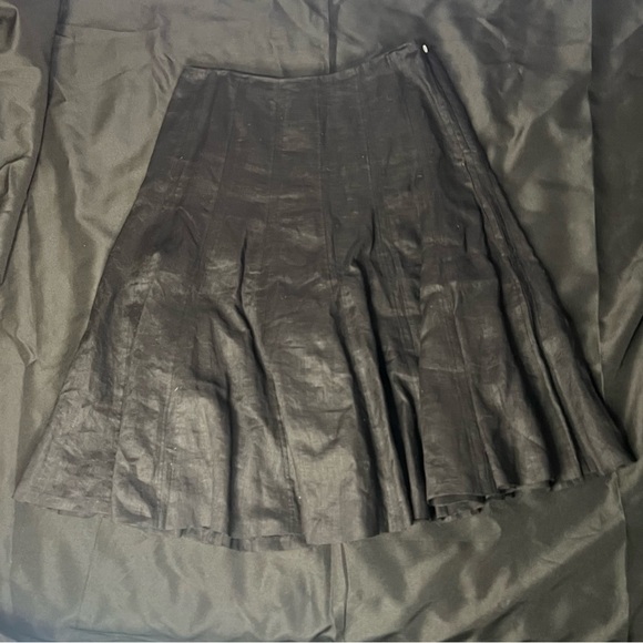 Ralph Lauren Black Linen Skirt - Picture 4 of 7